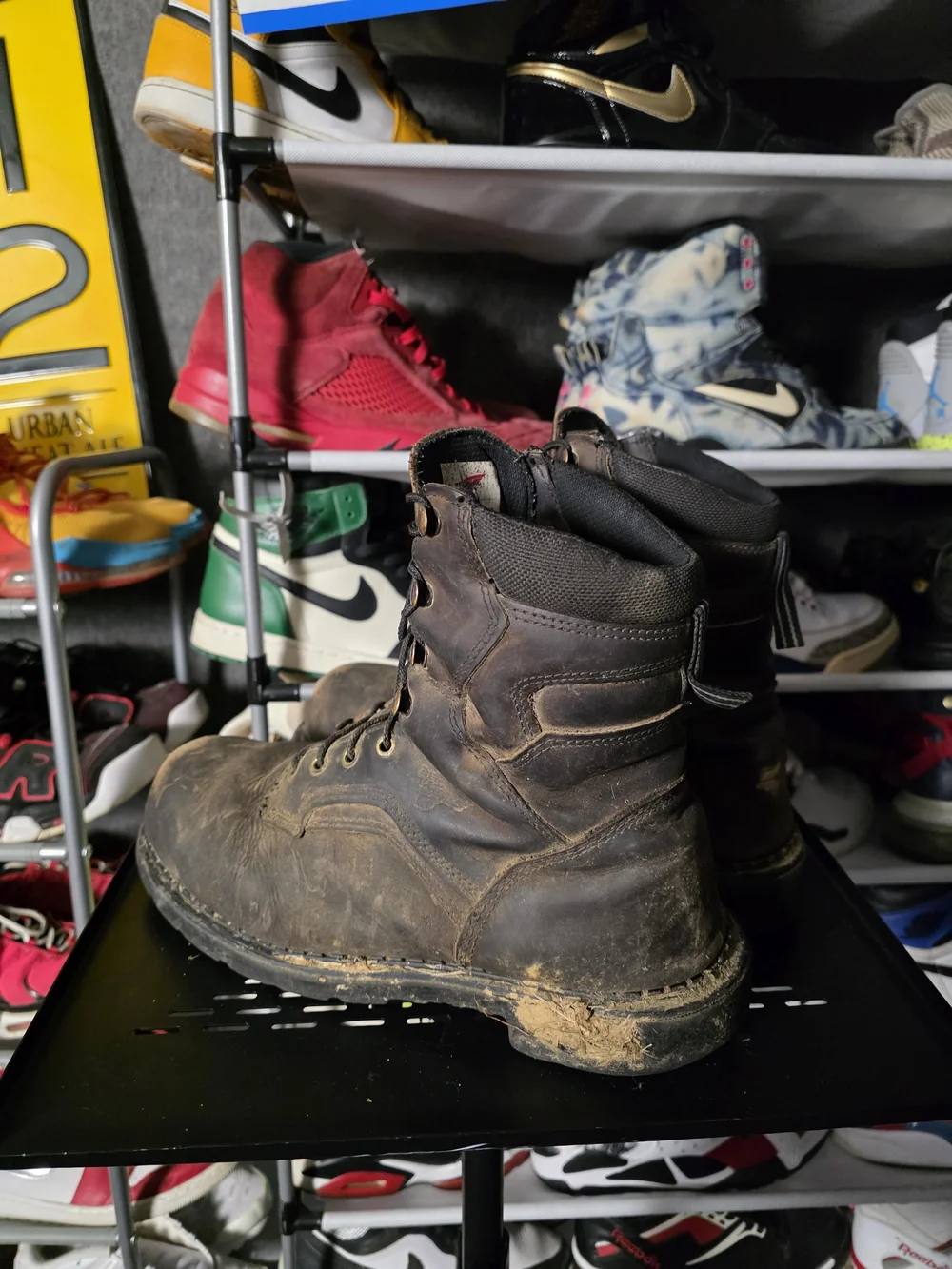 🔥 Red Wing Shoes Men's Size 11.5 Brown Lace-Up High-Ankle Work Boots
